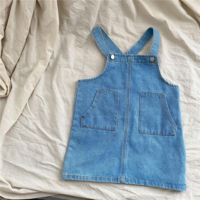 Girls Ddenim Dresses Spring Autumn Korean Style-Veeddydropshipping