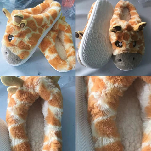 Bottom Plush Home Shoes Women Cartoon Cute-BS01179-Veeddydropshipping