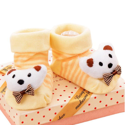 Baby Socks Toy Slipper Girls Boys Newborn Accessories Rubber Anti Slip-