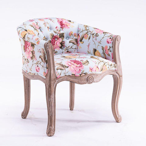 Sofa chair retro solid wood high-grade chair-HA01667-Veeddydropshipping