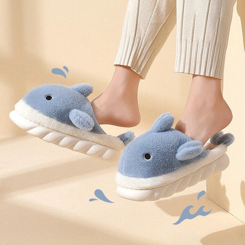 Slippers Couple Indoor Solid Color Warm Plush Slippers Fashion-BS01233-Veeddydropshipping