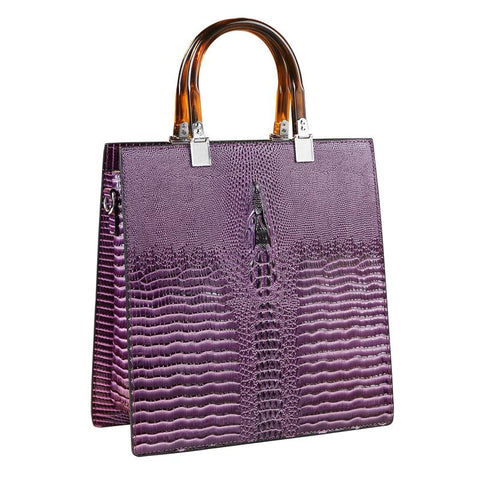 Genuine Leather Women Handbags Brand Mom Tote Bag-TB00188-Veeddydropshipping