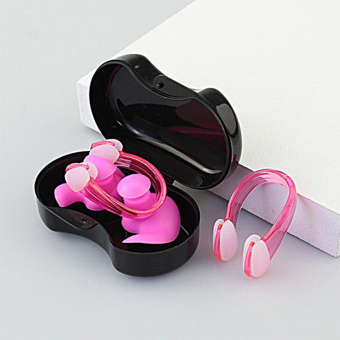 Summer Swimming Earplugs/Nose Clip Set Silicone Waterproof Sleep Anti-noise Ear Plugs -OS00100-Veeddydropshipping