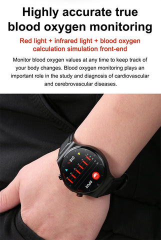 Smart Watch Men Laser Health Heart Pressure Sports Watches -JW00822-Veeddydropshipping