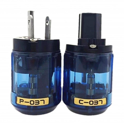 Oyaide C-037 P-037 US Power Plug Rhodium Plated  IEC Audio Connector -CE00248-Veeddydropshipping