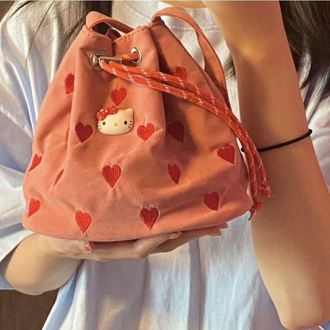 Portable Shoulder Crossbody Bucket Bag Mini Tote Bag-TB00073-Veeddydropshipping