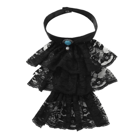 Womens Victorian Ruffled Lace Neck Collar-WF01256-Veeddydropshipping