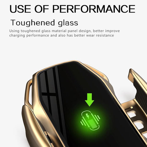 FLOVEME Automatic Car Wireless Charger Car Phone Holder For iPhone 13 Android Mobiles-PA00526-Veeddydropshipping