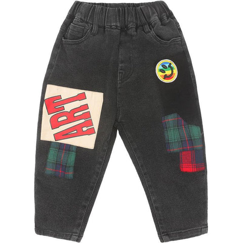 2021 toddler Boys Casual Jeans Trousers Autumn Denim Pants Kids-TB01285-Veeddydropshipping
