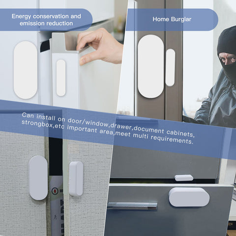 Smart Tuya WiFi Zigbee Window and Door Sensor  Door Open/Closed Detectors -CE00518-Veeddydropshipping