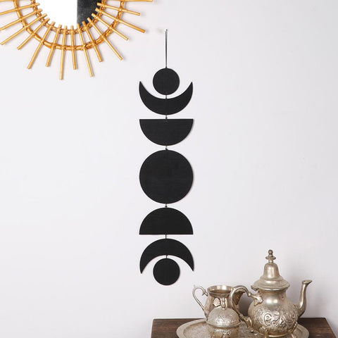 Wooden Moon Phase Garland Wall Decor-HA00234-Veeddydropshipping