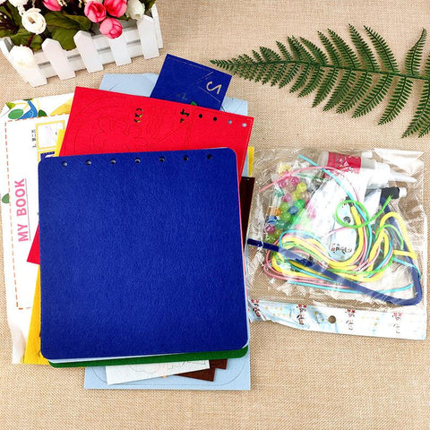 Cloth Book Toddler Montessori Toys DIY Craft Castle Rainbow  Handmade Book-TB00494-Veeddydropshipping