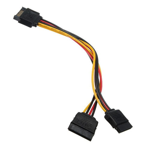 SATA II Hard Disk Power 15Pin SATA Male To 2 Female 15Pin -CE00020-Veeddydropshipping