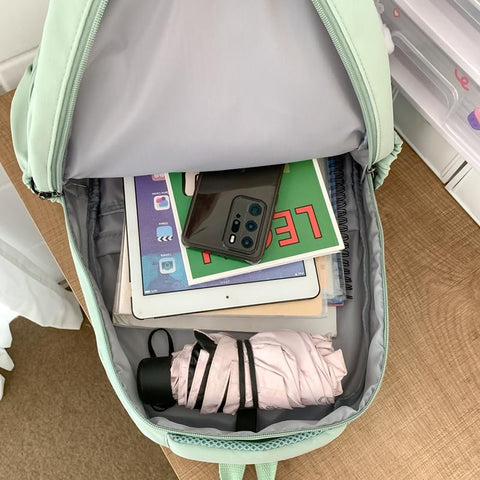 Backpack New Girl Travel Leisure School Bag Lady Nylon Cute Book-BS00042-Veeddydropshipping