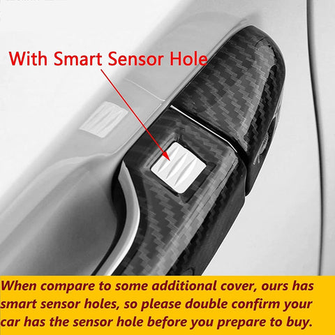 Auto Exterior Door Handle Cover Trim Sticker Protection w/ Smart-AM00098-Veeddydropshipping
