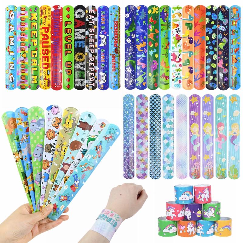 Cartoon Unicorn Slap Bracelets Baby Shower-HA00619-Veeddydropshipping
