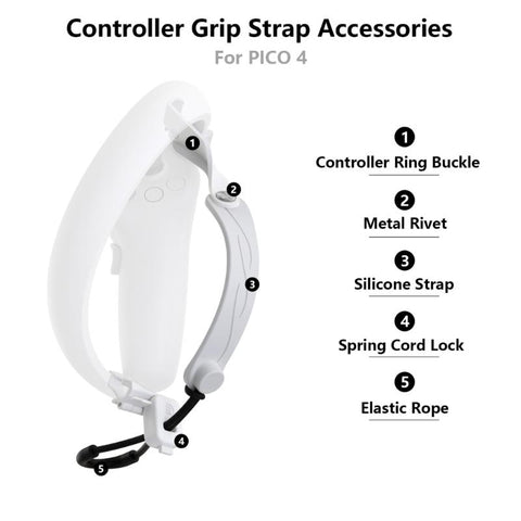 Anti-Throw VR Handle Grip Straps Accessories for Pico 4 VR Gaming -CE01184-Veeddydropshipping