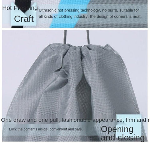 Transparent Drawstring Travel Shoe Storage Bag-HA01113-Veeddydropshipping