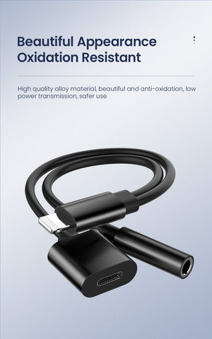 3.5mm AUX Cable Adapter For iPhone 14 13 12 Pro Charging Calling Adapte-PA00030-Veeddydropshipping