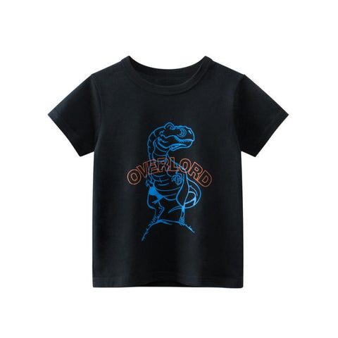 Black White Stripe 2-10T Summer Kids T-Shirts Short Sleeve Tees Children-TB01109-Veeddydropshipping