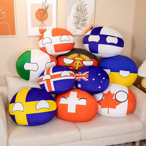 50 Styles 10cm Country Ball Plush Toys Polandball Pendant Countryball-TB01559-Veeddydropshipping