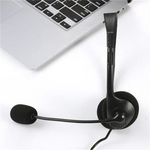 3.5mm Noise Cancelling Wired Headphones With Microphone Universal USB -CE01271-Veeddydropshipping