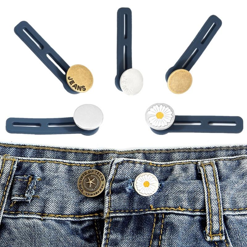 Buckle Nail-free Expanded Waist Button Pants Waist-MF00845-Veeddydropshipping