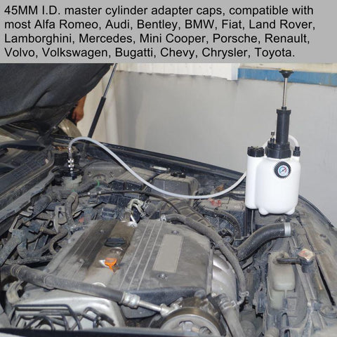 Manual Brake Clutch Fluid Bleeder Kit Car Brake Oil Change Pot-AM00166-Veeddydropshipping