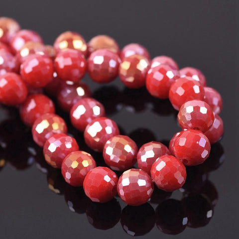 Plated Crystal Glass Loose Spacer Beads Lot Colors For Making DIY-JW01512-Veeddydropshipping