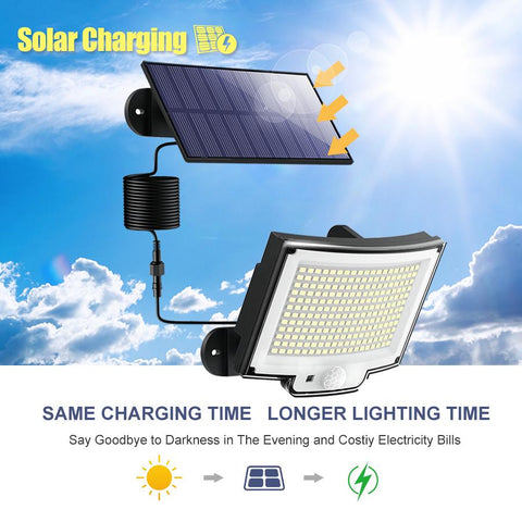 228 LEDs Outdoor Solar Lights Super Bright 3 Modes Flood Lights IP65-TI00822-Veeddydropshipping