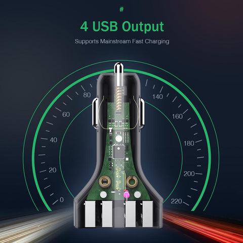 LOVECOM 30W 4 Ports Car Charger Quick Charge 3.0-PA01126-Veeddydropshipping