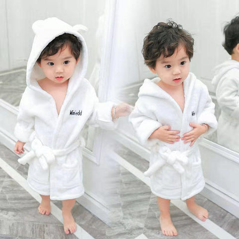 EuerDoDo Children&#39;s Bathrobe For Boys Girls Warm Long Sleeve-TB01054-Veeddydropshipping