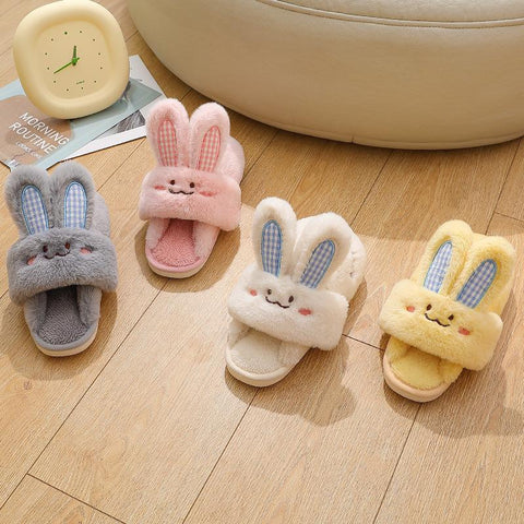 Rabbit Couples Winter Shoes Warm Plush Anti-slip-BS01169-Veeddydropshipping