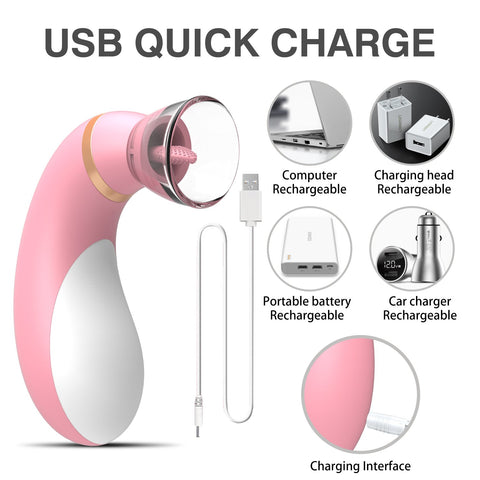 7 Frequency Sucking Clitoris Stimulator (Purple) Clit Licker Vibrator Massage Clitoral-BH01182-Veeddydropshipping