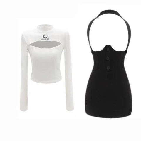 Korean Style Women Elegant Sexy Mini Skirt-WF00624-Veeddydropshipping