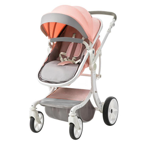 Baby stroller 2023 Newborn baby car,Red Trolley Baby Pushchair car-TB00366-Veeddydropshipping