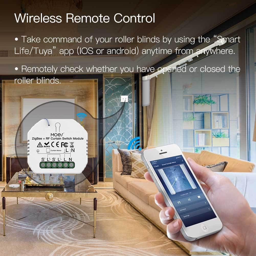 ZigBee DIY RF433 Smart Curtain Switch Module for Electric-TI01062-Veeddydropshipping