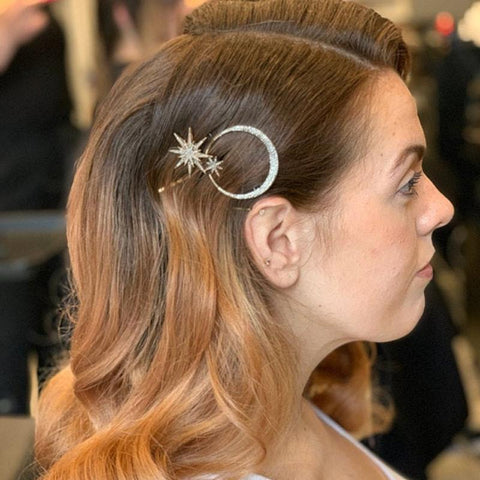 Ancient  Star Rhinestone Hairpin Vintage Women  -JW00502-Veeddydropshipping