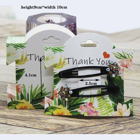Hair Clip Cards Hair Accessories Jewelry Display Card -JW01659-Veeddydropshipping