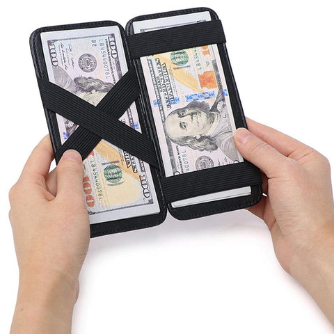 Card Case PU Leather ID Credit Bank Business Card Holder-BS00652-Veeddydropshipping