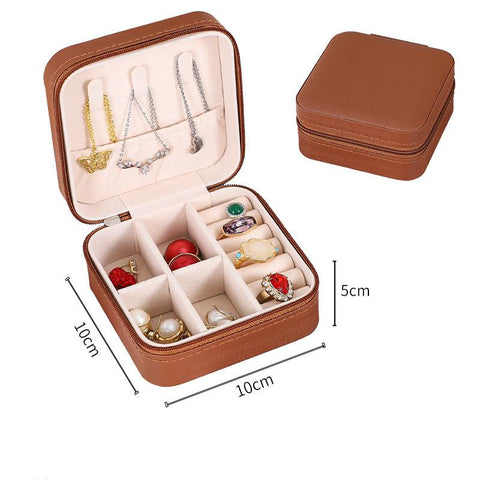 Portable Box Jewelry Organizer Travel Case Boxes-HA00786-Veeddydropshipping