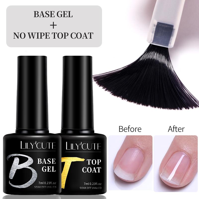 7ML Base Nowipe Top Coat UV Gel Colorful Gel Nail Polish Semi -BH00987-Veeddydropshipping