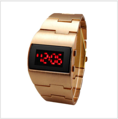 Stainless Steel Blue Red Digital Wrist Watch -JW00755-Veeddydropshipping