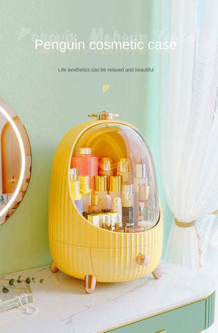 LED Cosmetic Storage Box Makeup Brush Bucket-HA00780-Veeddydropshipping