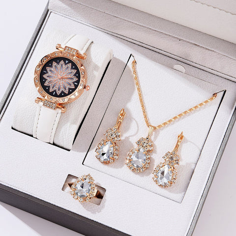 5pcs Set Watches Women Leather Watch Simple Casual -JW00884-Veeddydropshipping