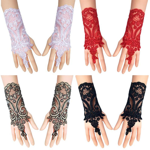 Lace Gloves Bow Sleeves Sexy Women-WF01233-Veeddydropshipping