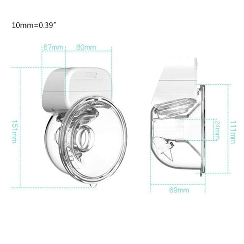 Electric Breast Pump USB Chargable Wearable Automatic Baby-TB00634-Veeddydropshipping