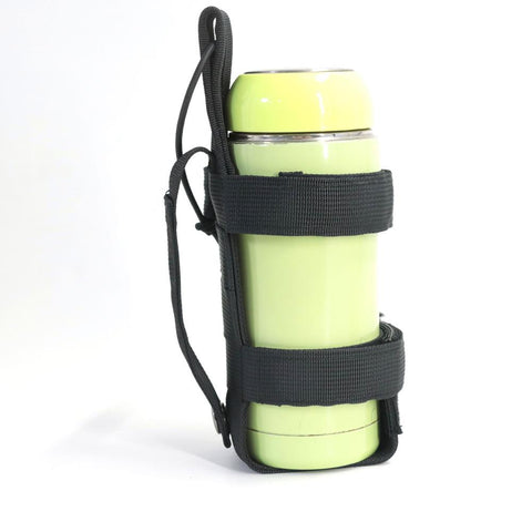 Military Travel MOLLE Bottle Carrier Oval Thermos Cup Holder Kettle-OS01265-Veeddydropshipping