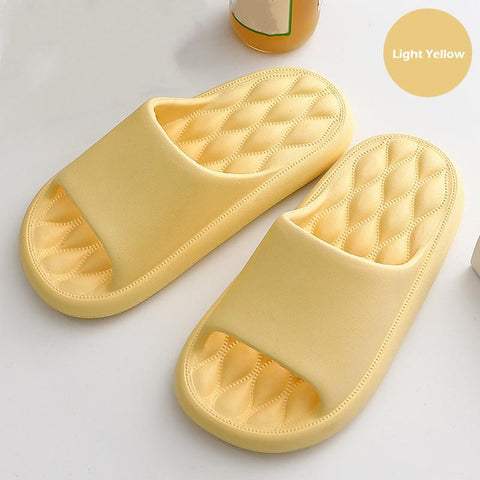 Thick Flats Platform Beach Slides Soft Bath Cartoon
