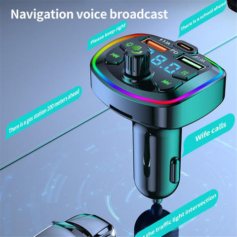 Car Bluetooth 5.0 FM Transmitter PD 18W-PA01160-Veeddydropshipping